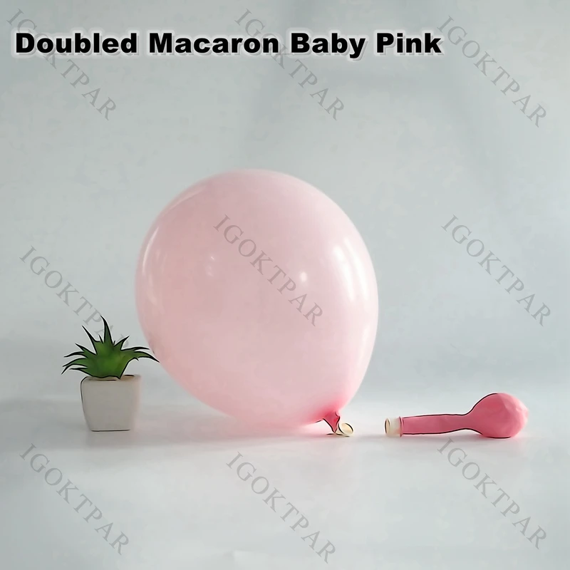 134pcs Zdvojnásobil Retro Pastel Balóny Garland Arch Svadobné Sprcha Svadobné Dekorácie Baby Pink White Ballon Narodeninovej Party Decor Obrázok 1