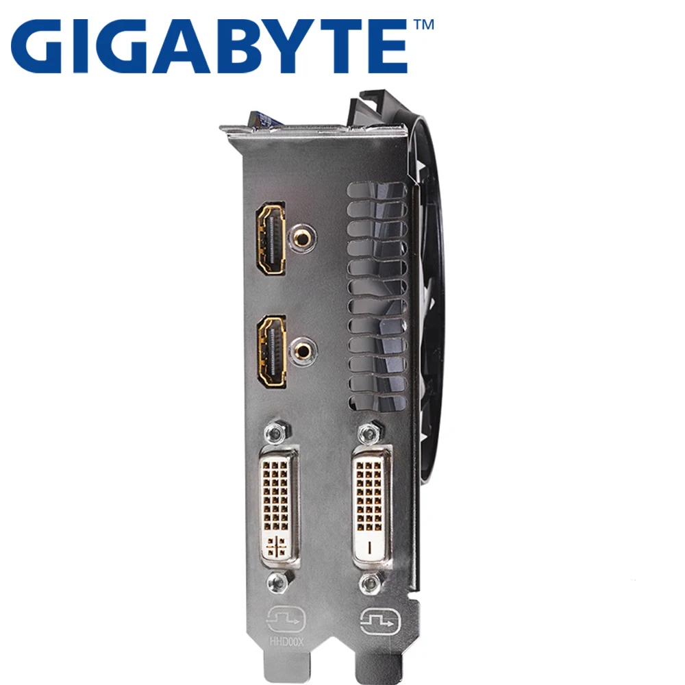 Pôvodné GIGABYTE GTX 750Ti 2GB grafických Kariet, 128Bit GDDR5 Grafická Karta nVIDIA Geforce GTX750 Ti 2G Hdmi, Dvi, VGA Karty Používané Obrázok 1