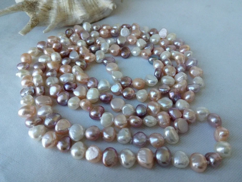 Nové originálne frehswater perlový náhrdelník 50