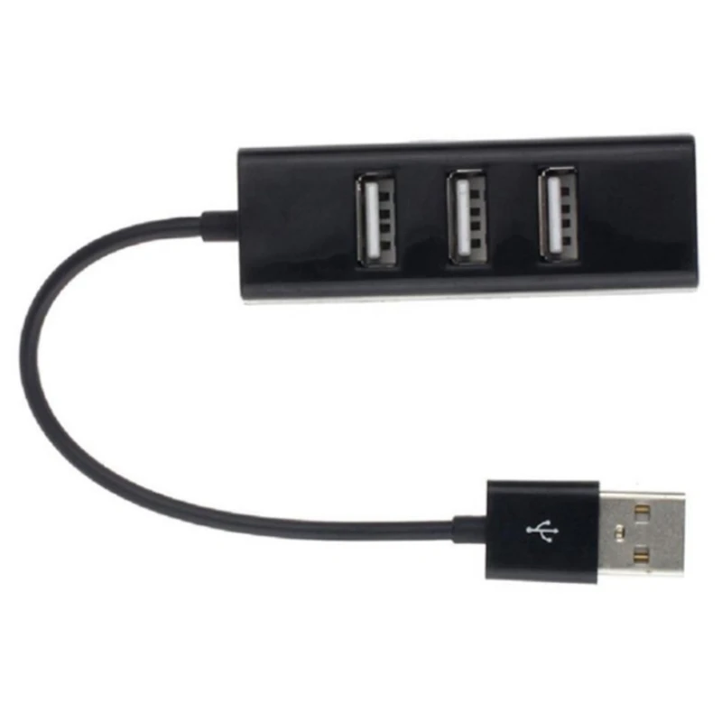 Kvalitný USB 2.0 Hi-Speed 4 Port USB Hub-Rozbočovač Hub Adaptér Pre PC Počítač Pre Prenosné pevné Disky 0 Obrázok 1