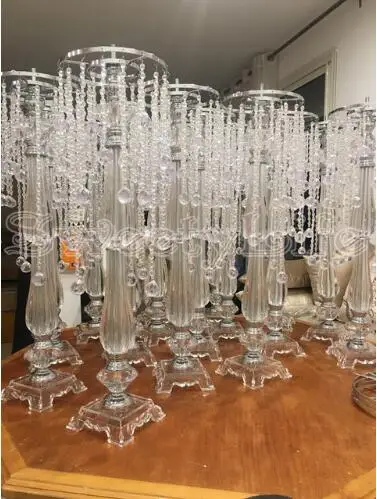 Crystal Korálky Luster Crystal Dekorácie, bytové Doplnky 70 cm Kvet Stojí Váza Svadobné Zdvorilosti a Dary Crystal Vrchol Obrázok 0