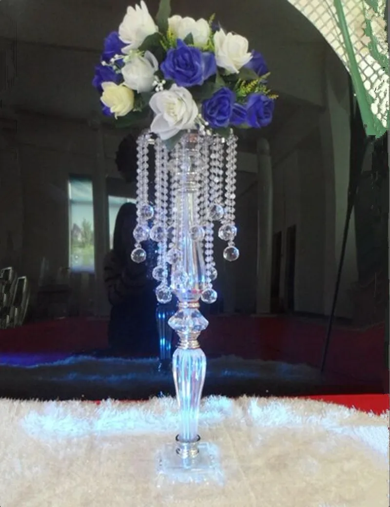 Crystal Korálky Luster Crystal Dekorácie, bytové Doplnky 70 cm Kvet Stojí Váza Svadobné Zdvorilosti a Dary Crystal Vrchol Obrázok 2