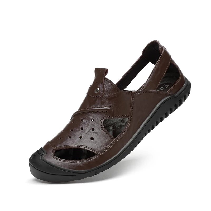 Sandále sandles cuero hombre roman transpirables gumy sandalet de para sandale sandalia masculina muž 2019 heren kožené uomo Obrázok 0