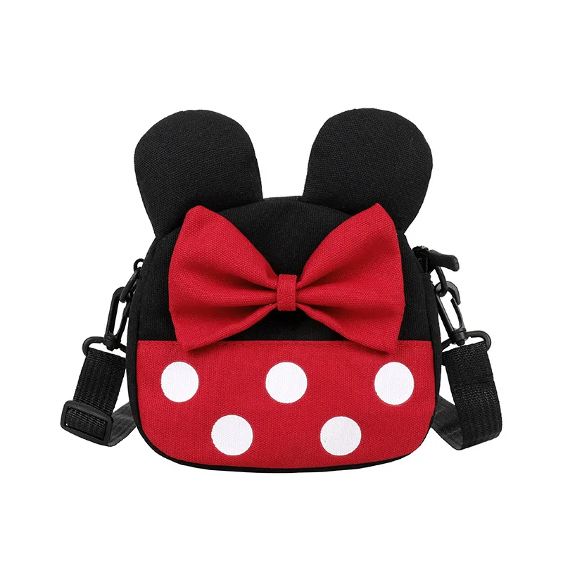 Disney mickey mouse Plátno messenger taška cez rameno cartoon mince taška Obrázok 5