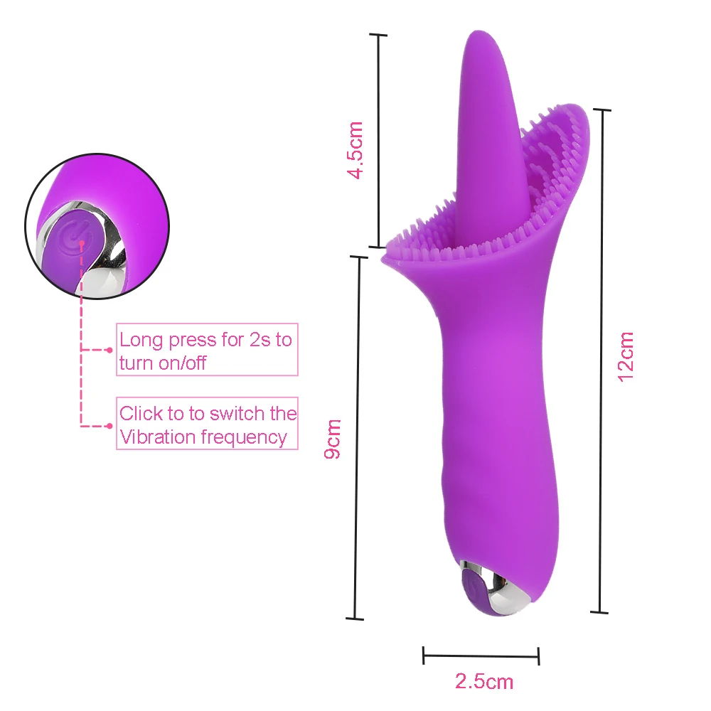 Sex Jazyk Cunnilingus Vibrátor Stimulátor Klitorisu Masturbator pre Ženy 10 Rýchlosti Nabíjania G Mieste Klitoris Vibrátor Dospelých, Sexuálne Hračky Obrázok 5