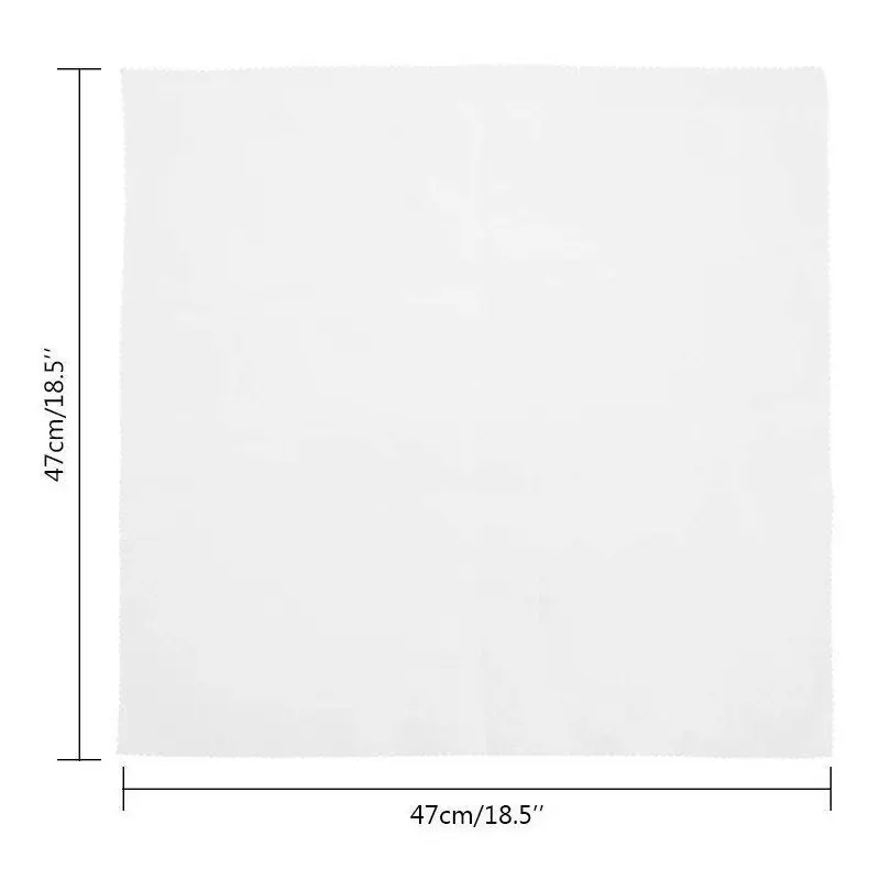10pcs Polyester Textílie Obrúsok 18.5 x 18,5 palca (47 x 47 cm) Pevné Polyester Stroj Umývateľný Obrúsky na sviatočnú Večeru Biely Obrázok 4
