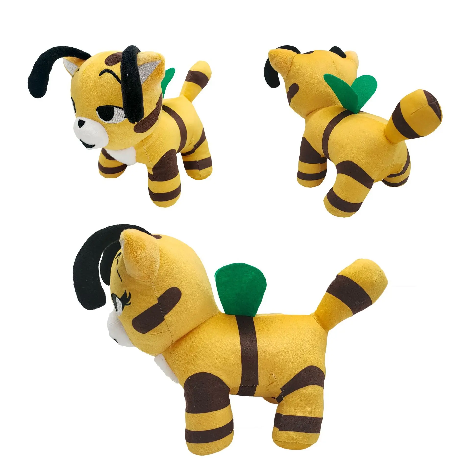 Nové Bee Tiger Plyšové Hračky Hry Okolité Oblečenie pre Bábiku Roztomilé Mäkké, Vypchaté Kreslená Postavička Bábika Detí, Narodeniny, Vianočné Darčeky Obrázok 0