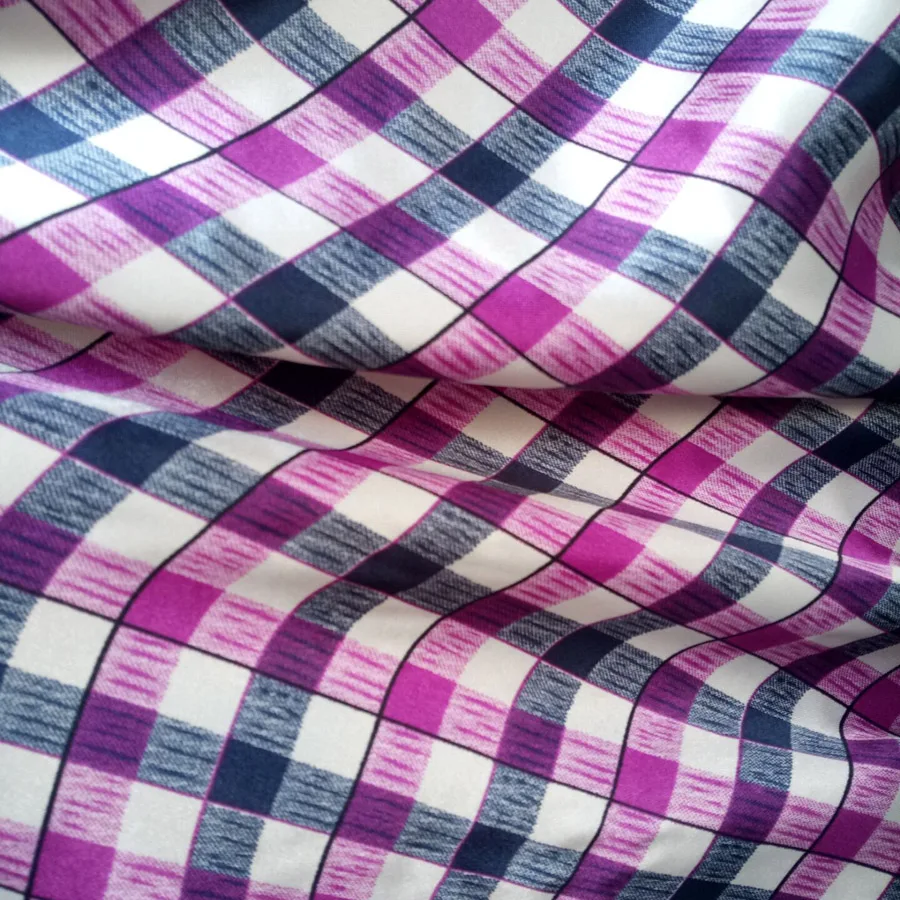 Tkanivo Satin textílie Lesklý Tilda DIY Satin Textílie kontrola Polyester vytlačené Saténovým Charmeuse Tkaniny 1 Meter Obrázok 1