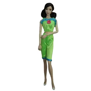 1/6 BJD Bábiky Oblečenie Zelený Top Nohavice Doll Oblečenie Set Pre Barbie Oblečenie 11.5