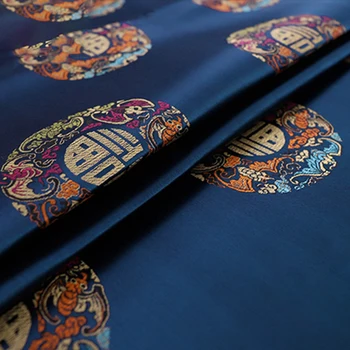 100*90 cm Rayon Brocade Textílie Čínske Červené Tang Vyhovovali Cheongsam List Svadobné Šaty, Kostým Hodváb, Ako Damask Žakárové Satin Textílie