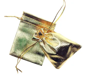 10pcs 7*9 cm zlato tašky žena vintage šnúrkou taška na Svadbu/Party/Šperky/Vianoce s darčekmi a hobby ručné Puzdro Balení Taška
