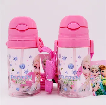 1pcs 350 ml Disney princezná Cartoon tvorivé ozdobná šnúrka na uniforme slamy pohár späť kanvica nepresakuje pohár kanvica fľaša na vodu dievča, chlapec, dieťa pohár
