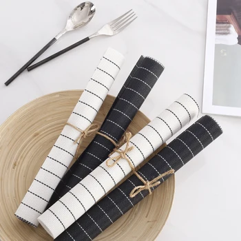 2 ks/veľa White Black Fashion Miesto Mat PVC Jedálenský Stôl Mat Stolové Prestieranie Na Stôl Kuchyňa Dekorácie Príslušenstvo disk podložky