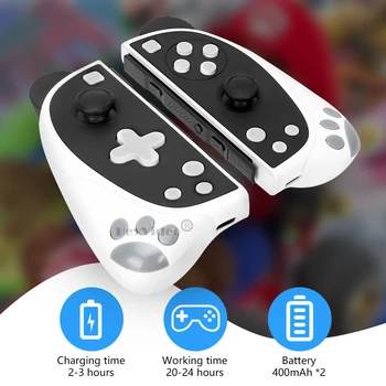 2021 Bezdrôtový ovládač Vľavo a Vpravo Gamepad pre Nintendo Prepínač Hra Ovládač Bluetooth-kompatibilné Rukoväte s 6-Os Snímania
