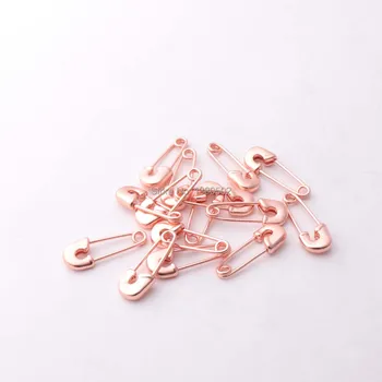 20pcs 20*8 mm malé ružové zlato Farba kovu kolíkmi pletenie nástroj odev, príslušenstvo