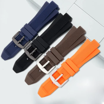 29*13mm Vodotesný silikónový watchband s pin pracky čierna, tmavo modrá, hnedá oranžová popruh prispôsobenie MK8152 hodinky