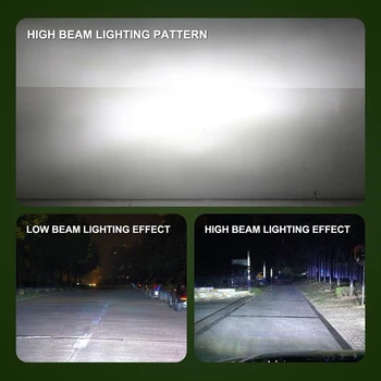 2ks/set 9007 HB5 COB LED Auto Svetlometu Vedúci svetlo do Hmly Žiarovky Auta studená Biela