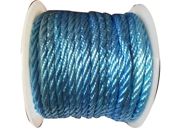 3 mm Aqua Modrá Twist Motúzov, Závit Nylon Kábel+DIY Šperky Príslušenstvo Macrame Lano Náramok, Náhrdelník String 30 m/roll