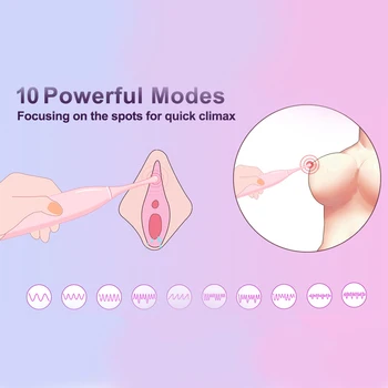 3 v 1 Vibrátor Bradavky Masér AV Upozorňuje Palice Sexuálne Hračky pre Ženy 10 Rýchlosti G-Spot Orgazmus Stimulátor Klitorisu Erotické Hračky