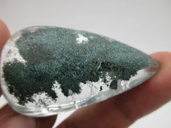 37g Zriedkavé Real je Jasné, Prirodzené Zelený Duch Minerálne Záhrada Kremeň Chorite-Kryštály Rutilated Kamene Reiki Vlasy Crystal