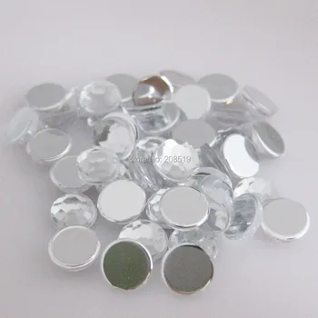 6 MM Kolo Pol Hot Fix Crystal Pre Oblečenie, Dekorácie Jasné 500 Kusov DIY Ručne vyrábané Ozdoby