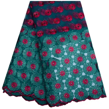 Africké 3d Kvetinové Šaty Textílie, Čipky 2019 Kvalitné Vyšívané Čipky Nigérijský francúzskej Čipky Textílie Modrá Tylu Čipky Textílie S1084