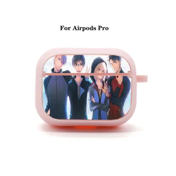 Anime JURIJ!!! na ĽADE AirPods Pro puzdro Apple AirPods Pro Slúchadlá taška Mäkké Silikónové Bluetooth Ochranné Slúchadlá Prípade