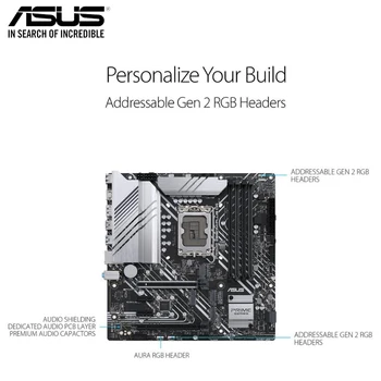 ASUS PRIME Z690M-PLUS D4 Doske DDR4 128GB 5333(OC)MHz RAM PCI-E 5.0 M. 2 Podpora 12. Gen CPU 12400 12600K Doske Nové
