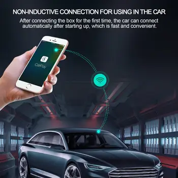 Auto Wireless Carplay Adaptér Box IOS / Android Adaptér Bezdrôtovej Auto Carplay Aktivátor Auto-stroj Mobilný Telefón, Pripojenie USB