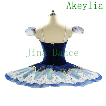 Blue Bird Fáze Kostýmy Dievčatá Balet tutu Súťaže Tutu palacinka Dieťa Zákazku Tutu 10 Vrstiev Baletné Šaty pre ženy