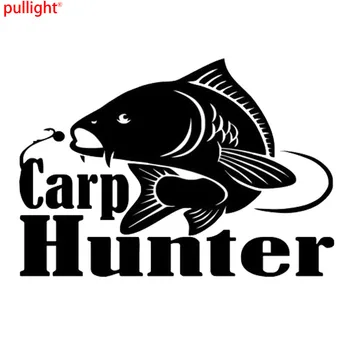 Carp Hunter Ryby Vinylové Nálepky Rybárske Okno Odtlačkový Nálepky Motocykel Suv Nárazník Auta, Okno, Notebook, Auto príslušenstvo