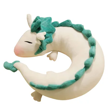 Cartoon Dragon Plyšový Vankúš Bábiky Anime Hayao Miyazaki Odvážneho Preč Haku Kawaii U Tvar Mäkkého Plyšového Bábiky Hračky Pre Deti Darček