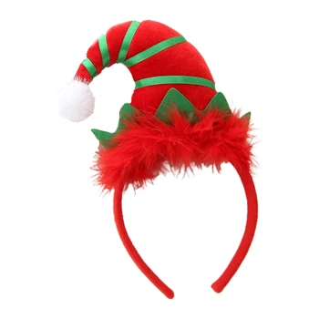 Christmas Elf hlavový most Osvetlené Elf Klobúk pokrývku hlavy Dovolenku Darčeky pre Ženy, Dievča