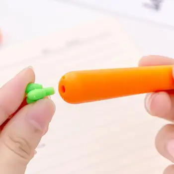Creaive Mrkva Navi Guľôčkové Pero 0,5 mm Oranžovej Zeleniny Tvar Papiernictvo Vianočný Darček LX8111