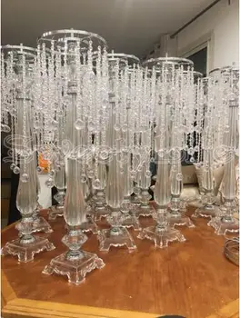 Crystal Korálky Luster Crystal Dekorácie, bytové Doplnky 70 cm Kvet Stojí Váza Svadobné Zdvorilosti a Dary Crystal Vrchol