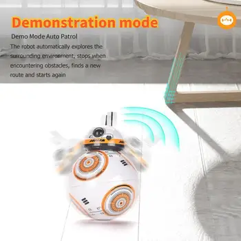 Disney Star Wars Inteligentné Rc BB8 Robot 2.4 g Diaľkové Ovládanie hračka Akcie Obrázok Loptu Droid Robot Model Hračky Pre Deti,