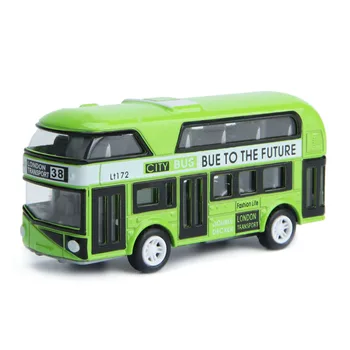 Double-Decker Bus London Bus Dizajn Auta Hračky Poznávacie Autobusové Vozidiel Mestskej Dopravy Vozidiel Prímestských Vozidiel