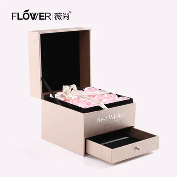 Double-layer darčeková krabička čistá populárne Valentína balenie krabíc na balenie darčekové krabičky boxy obaly kozmetických balenie