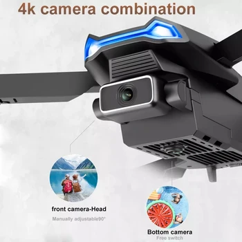Drone 4k profesional HD Dual Camera Visual Polohy 1080P WiFi Fpv Dron Výška Zachovanie Rc Quadcopter Drone