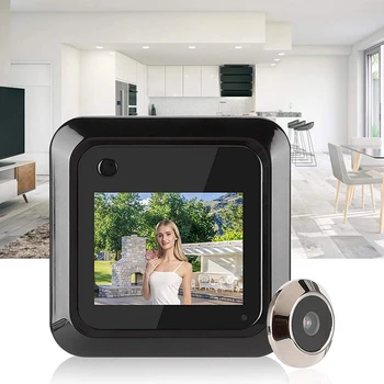 Dvere Peephole Kamera, Dvere Viewer Peephole, 145° širokouhlý Digitálny 2,4-Palcový LCD Pre Domáce Byt Vstupné Dvere, Predné Dvere