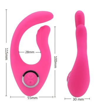 Dvojitá Radosť Penis Krúžok Sexuálne Hračky pre Mužov Muž Klitoris Vibračný Stimulátor poistný Krúžok Penis Krúžok Jazyk Lízanie Penis s Vibrátorom
