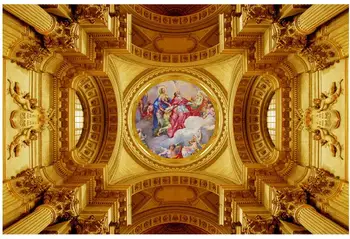 Európska hrad obrázok maľovanie stropu abstraktných parede nástenná maľba tapety, stropy 3d nástenné maľby, tapety