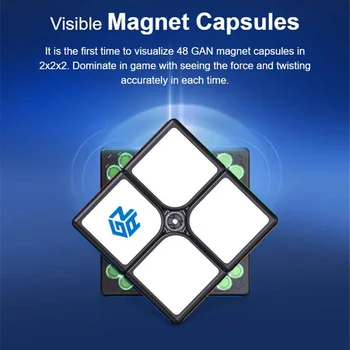GAN251M Magnetické 2x2x2 Magic Cube GAN251 M 2x2 Magnetické Rýchlosť Kocka GAN 251 M Puzzle Gan 251M Kocka Vzdelávacie Hračky