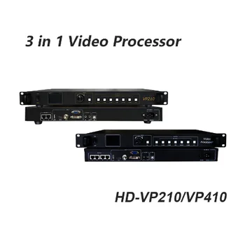 Huidu HD-VP410 3 v 1 led video procesor VP410 integrovanie tradičných video procesor synchrónne posielanie karty a U-disk hrať