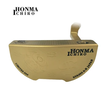 Ichiro Honma G-II Golf Putter Zlato polkruh Klub 33/34/35 Palcový Zlato Ocele Hriadeľ s hlavu Krytie
