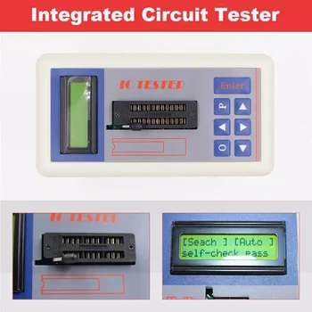 Integrovaný Obvod Tester Prenosný Multifunkčný Digitálny LED Tranzistor IC Tester Meter Testovanie Nástroja