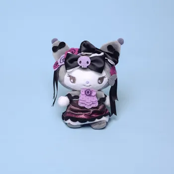 Japonský Slúžka Crossdressing Malý Diabol Kuromi Kawaii Luk Lolita Oblečenie Pre Bábiku Moje Melódie Sanrio Položky Anime Keychain Hračky, Darčeky