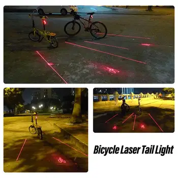 Jazda na bicykli zadné Svetlo Projekcie, Zadné Lampy, Požičovňa Vodotesný LED Požičovňa Lampa S 4 Blikajúce Režim Vysokej Intenzity na Bicykli Zadné
