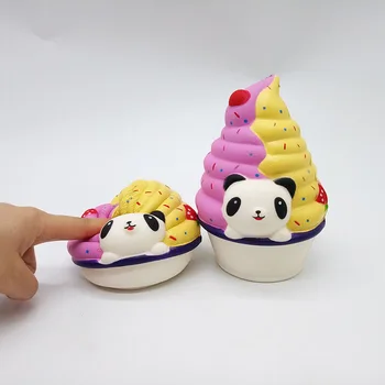 Kawaii Veľké Panda Ice Cream Cake Squeeze Hračky Pomaly Rastúce Krém Voňajúce Stres Odľahčovacia Rozmliaždeniu Fidget Hračky Pre Dievčatá, Deti Darček