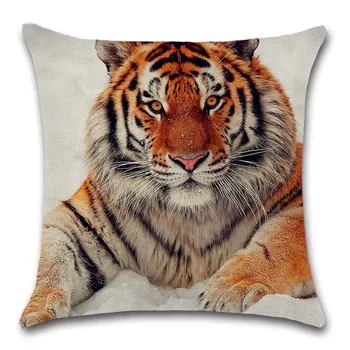 Kráľ lesných zvierat Tiger vytlačené Vankúš Výzdoba Domov gauč stoličky sedadlá deti spálňa dar, priateľ súčasnosti obliečka na vankúš